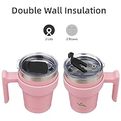 Konokyo 10 oz Tumbler with Handle and 2 Straw 2
