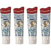 Colgate Unicorn Anticavity Kids Toothpaste with Fluoride for Ages 2+, ADA-Accepted, Bubble Fruit Flavor - 4.6 Ounces (4 Pack)