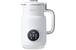 Arcmira Automatic Nut Milk Maker, 20 oz Homemade Almond, Oat, Soy, Plant-Based Milk and Dairy Free Beverages, Almond Milk Maker with Delay Start/Keep Warm/Boil Water, Soy Milk Maker with Nut Milk Bag