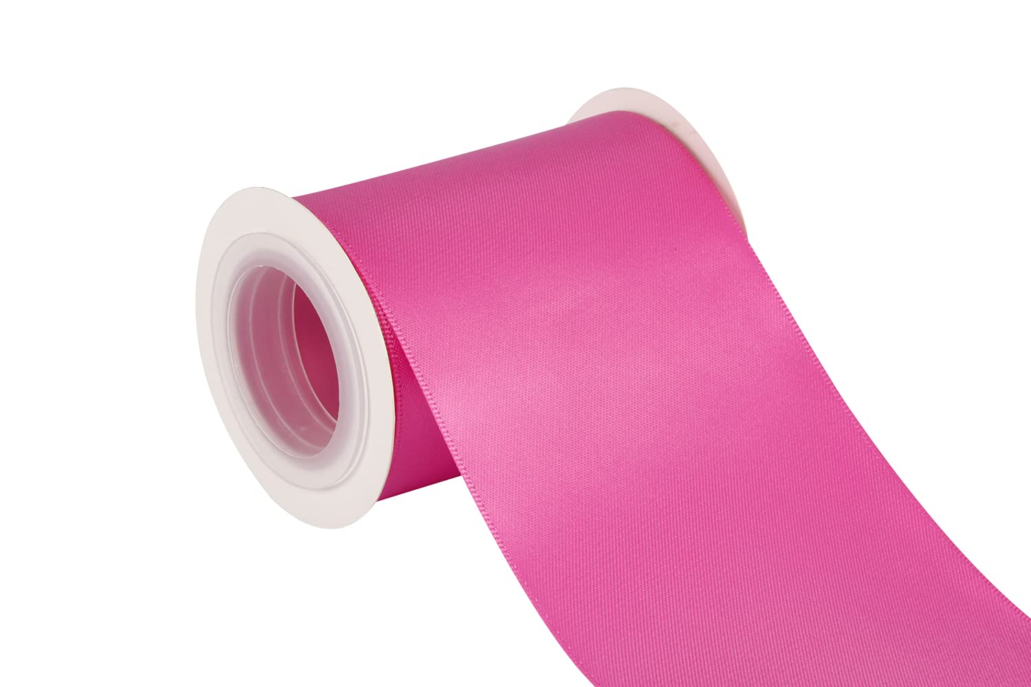 Joycrosso 75mm Double Faced Satin Ribbon 4.5 Meters-Roll Set for Chair Sash Gift Wrapping Party Favor Home Decoration Craft Supplies, Garden Rose