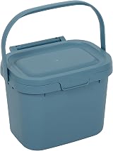 Addis Everyday Kitchen Food Waste Caddy 4.5 Litre Air Blue