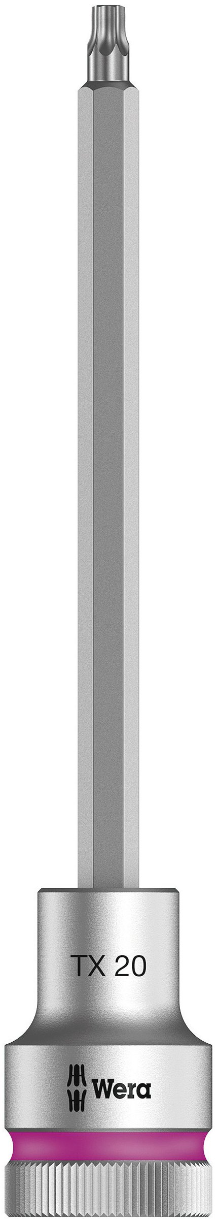 Wera 8767 C HF TORX® Zyklop holding function bit socket, 1/2" drive, TX 20x140mm, 05003850001