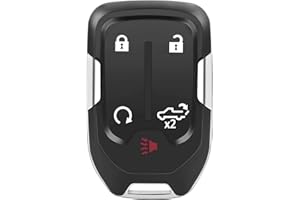ALLISKEYS Keyless Entry Remote Key Fob, 5 Button Car Proximity Smart Key Fit for 2019-2022 GMC Sierra Chevy Silverado HYQ1EA HYQ1ES