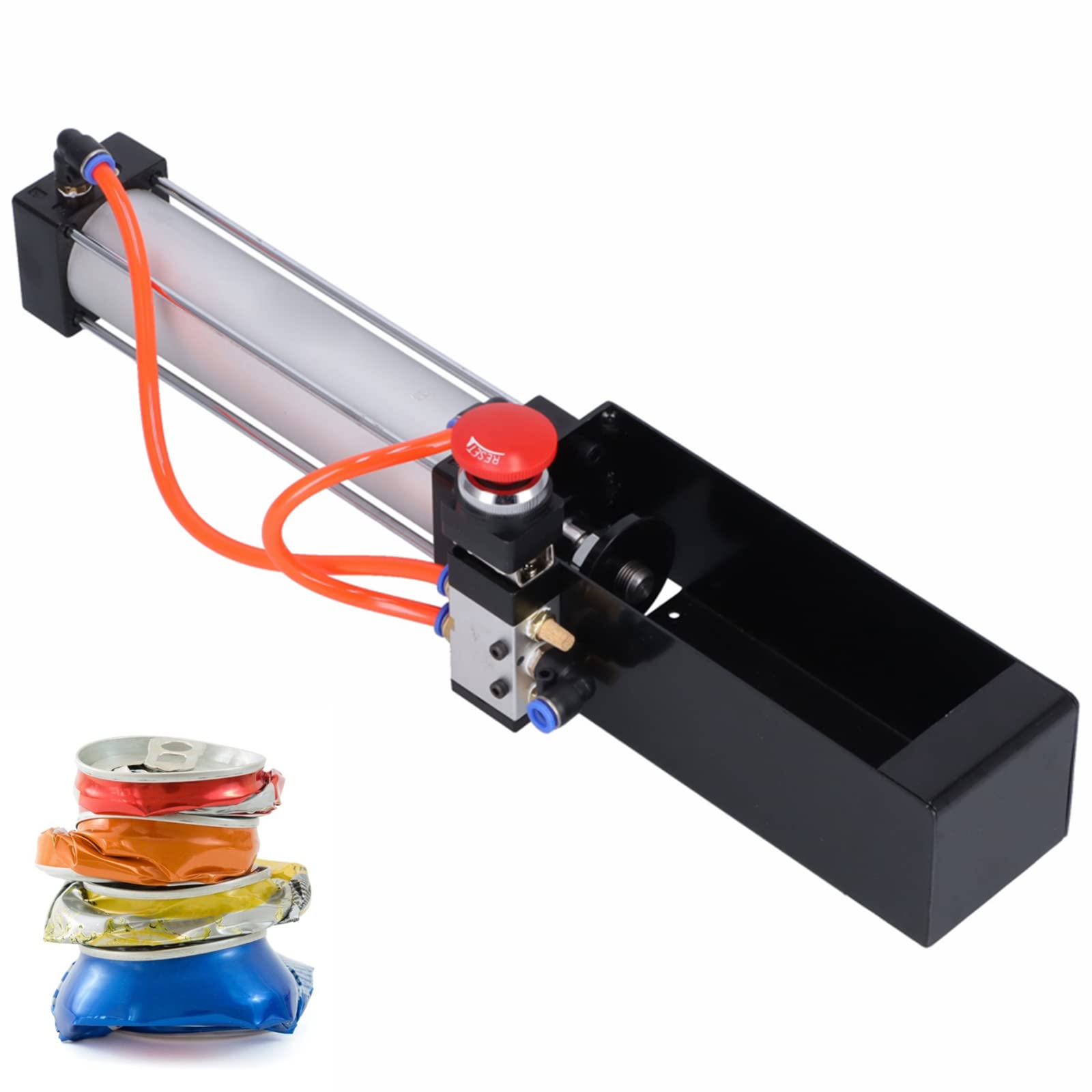 Can Crusher, Pneumatic Aluminum Can Smasher, Soda Can Crusher Beer Can Crusher Metal Can Crusher Bottle Crusher for Recycling, 100 psi Air Powered Can Crusher, Eco-Friendly Recycling Tool