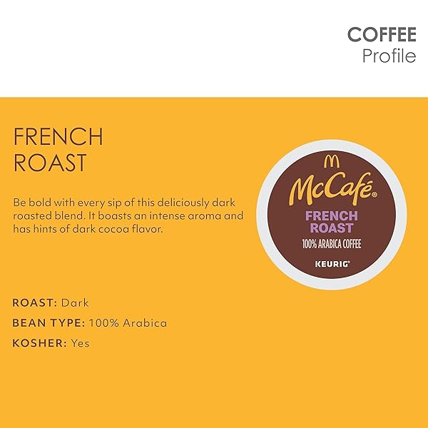 MCCAFE FRENCH ROAST K-CUP, 24/BX