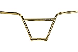 Fatboy Mini BMX Handlebar 4pc Chromoly 4130 with a 9.5 inch Rise (4-pc FBHB Gold)