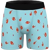 Aueyan Mens Teens Boy Underwear Funny Boxers Unique Boxer Briefs Short Leg