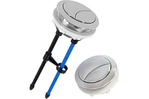 LIXIONGBAO 2.28in/58mm Toilet Tank Button Thread Diameter Toilet Push Button,Adjustable Dual Push Flushing Button Replacement Compatible with Glacier Bay Aquasource TOTO, American Standard,Geberit