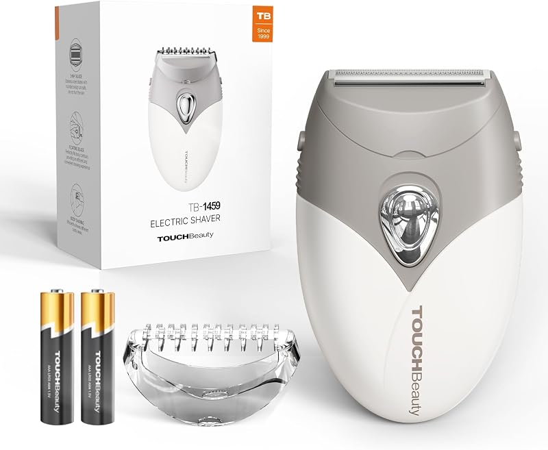 TOUCHBeauty Women’s Shaver Electric Razor for Face & Body Gray