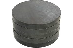 AOAUTO Ceramic Round Magnets 2.16"x0.23" Large Ferrite Disk Magnet Strong Ceramic Industrial Flat Magnets for Crafts,Refrigerator,DIY,Hobbies,Kitchen,Home(5 Pack)