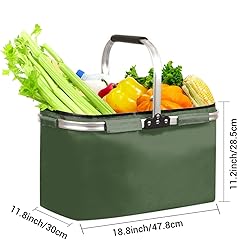 Market Basket Collapsible Large Reusable Shopping