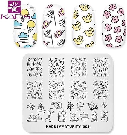 kads plantilla para unas flor pequeno plantilla linda para decorar unas estampado de unas herramiento para diy arte de unas im008