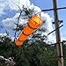 CrocSee Outdoor Orange Rip-Stop Windsock Wind Sock Windsocks Indicator with Reflective Belts Length(60
