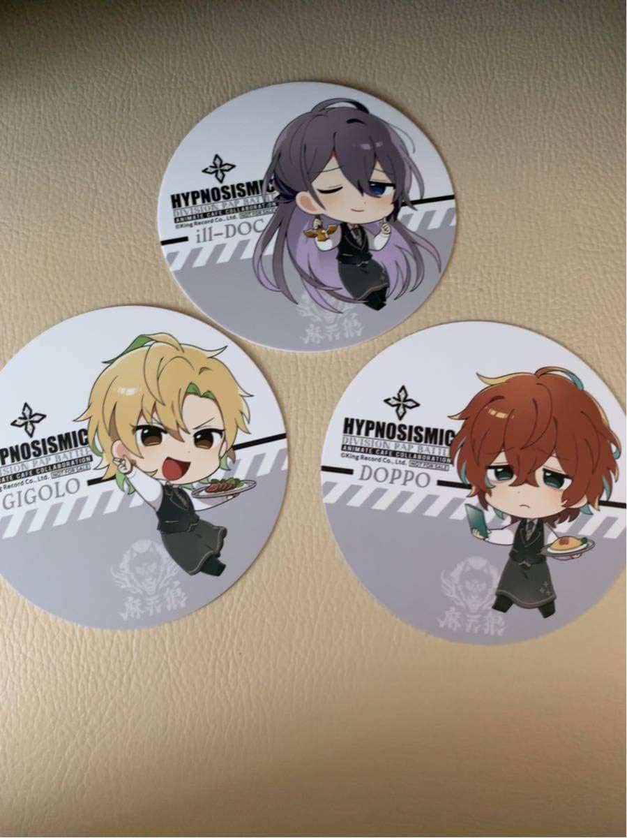 ヒプノシスマイク アニメイトカフェ コースター 新宿 麻天狼 神宮寺寂雷 伊弉冉一二三 観音坂独歩 ホビー 通販 Amazon Co Jp