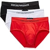 Emporio Armani Men's Cotton Briefs, 3-Pack