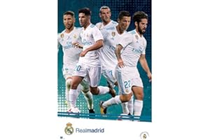 Grupo Erik editores gpe5180 – Poster 2017/2018 with Real Madrid Design, 61 cm x 91.5 cm