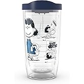 Tervis Peanuts - Pals Collection Made in USA Double Walled Insulated Tumbler Travel Cup Keeps Drinks Cold & Hot, 16oz, Lucy the Psychiatrist