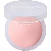 Kosas Cloud Set Face Brightening Powder - Pressed Brightening Powder, Smooths Shine Controll, Coverage for Dark Undereye & Uneven Skin - Lightweight Setting Powder - Candy (Sheer Brightening Pink)