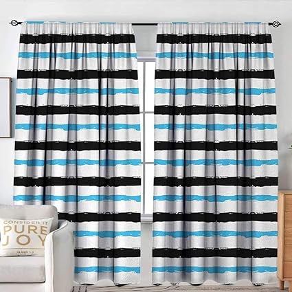 Amazon Com Petpany Rod Pocket Curtains Abstract Paintbrush