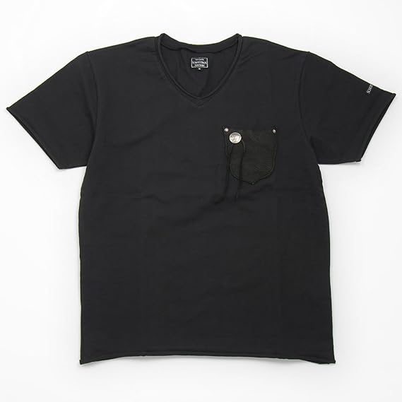 Amazon ショット Schott 半袖 鹿革 ポケットｔシャツ ネイティブ コンチョ ブラック 09 L Tシャツ カットソー 通販