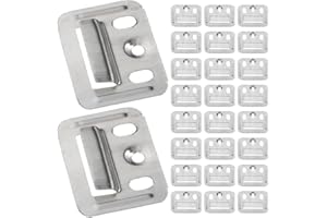 AUTSUPPL Wall Panel Buckle Clips with Versatile Application 100pcs Stainless Steel for Integrated Panels