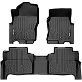 SMARTLINER Custom Floor Mats 2 Row Liner Set Compatible with 2022-2025 Nissan Frontier