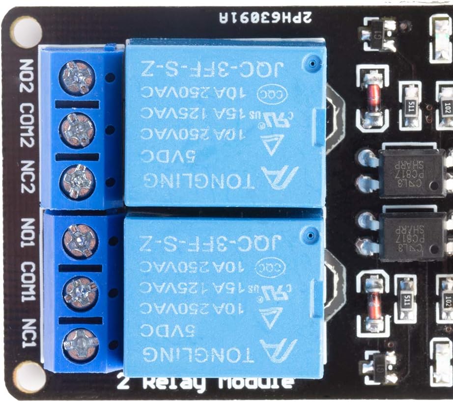 MCIGICM 2 Channel DC 5V Relay Module for Arduino UNO R3 DSP ARM PIC AVR STM32 Raspberry Pi with Optocoupler Low Level Trigger Expansion Board: Home Audio & Theater