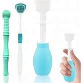 Tongue Suction Exerciser Kit, Oral Muscle Training Tool with Massage Brush