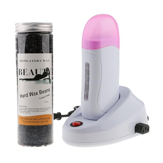 Buy Magideal Hair Removal Waxing Kit Roll On Hot Wax Warmer With