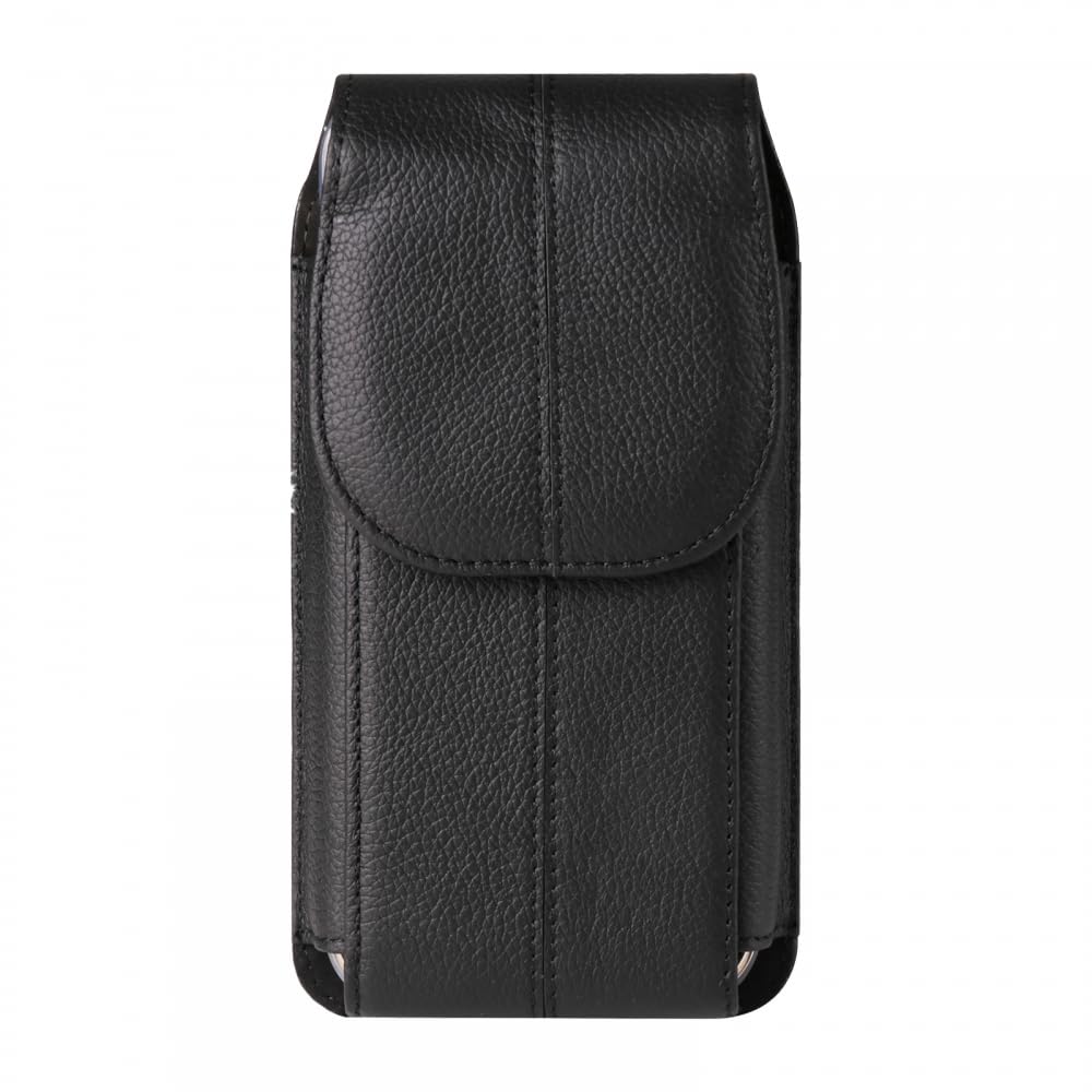 Phone Holster,Leather Cellphone Waist Bag with Belt Clip Loops for Work, Hiking, Camping, Barbecue