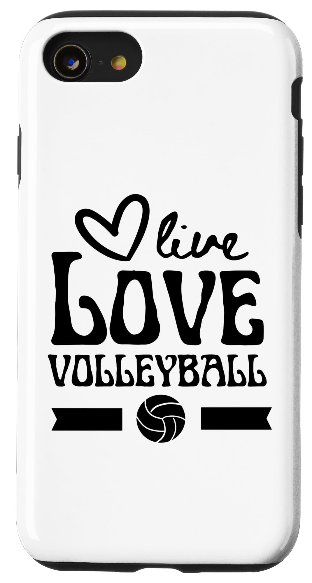 iPhone SE (2020) / 7 / 8 Live Love Volleyball Tee For Men Women Girls Volleyball Fan Case