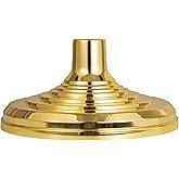 JRED Flag Base Stand for Flagpole Indoor, Gold Flag Holder Stand Flags Pole Base, Compatible with 1.3 Inch, 1.1 Inch and 0.9 Inch Diameter FlagPoles, for Classroom, Meeting