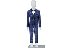 KINTNESS 43.3” Kid Mannequin Full Body, Faceless Child Mannequin, Use with Boys or Girls Clothing, Adjustable Plastic Mannequins with Metal Base for Retail Clothing Shops, Tailor Shop, Window Display