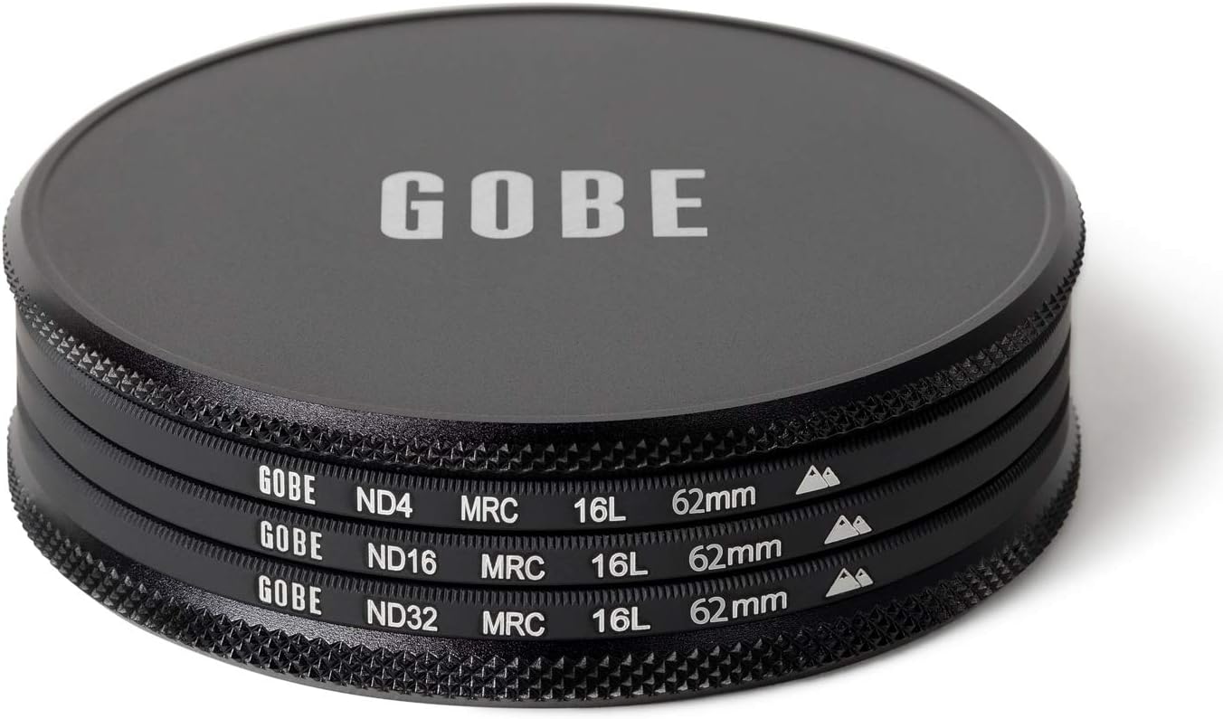 Gobe ND Filter Kit 62mm MRC 16-Layer: ND4, ND16, ND32 - Image 3
