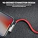 AUKEY Right Angle Lightning Cable (3.3ft - 2 Pack) Nylon Braided [ Apple MFi Certified ] Ideal for Playing Games iPhone Charging Cable Compatible with iPhone X / 8/6, iPad and Other Apple Devices