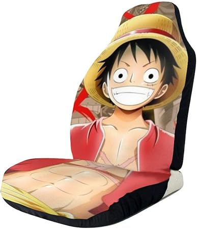 Amazon アニメワンピースルフィ カーシートカバーアクセサリーセットスーパーソフト車両シートデコレーションプロテクターカバーバッグ2個セット 車 バイク 車 バイク