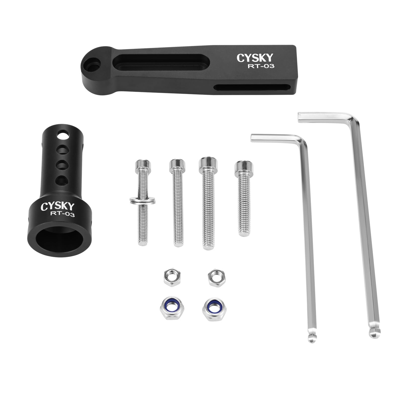 CYSKY Bike C Brake Extension Adapter, V Brake to C Brake Conversion Rack Converter Adapter for Road Bike Folding Bike (Black)