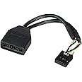 Silverstone Tek Internal 19-Pin USB3.0 to USB2.0 Adapter Cable (G11303050-RT)