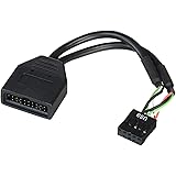 Silverstone Tek Internal 19-Pin USB3.0 to USB2.0 Adapter Cable (G11303050-RT)