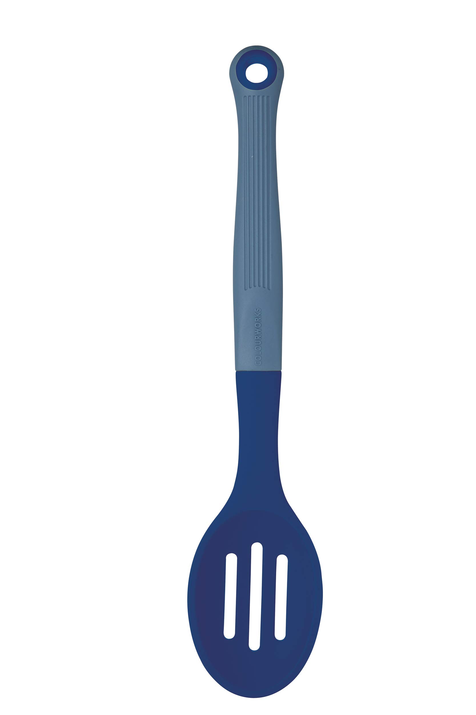 Colourworks Slotted Spoon, Silicone, Blackberry, 27 cm