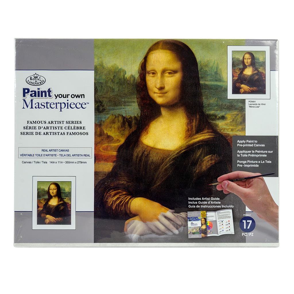 ROYAL BRUSH MANUFACTURING Masterpiece PBN KIT Mona Lisa, One Size