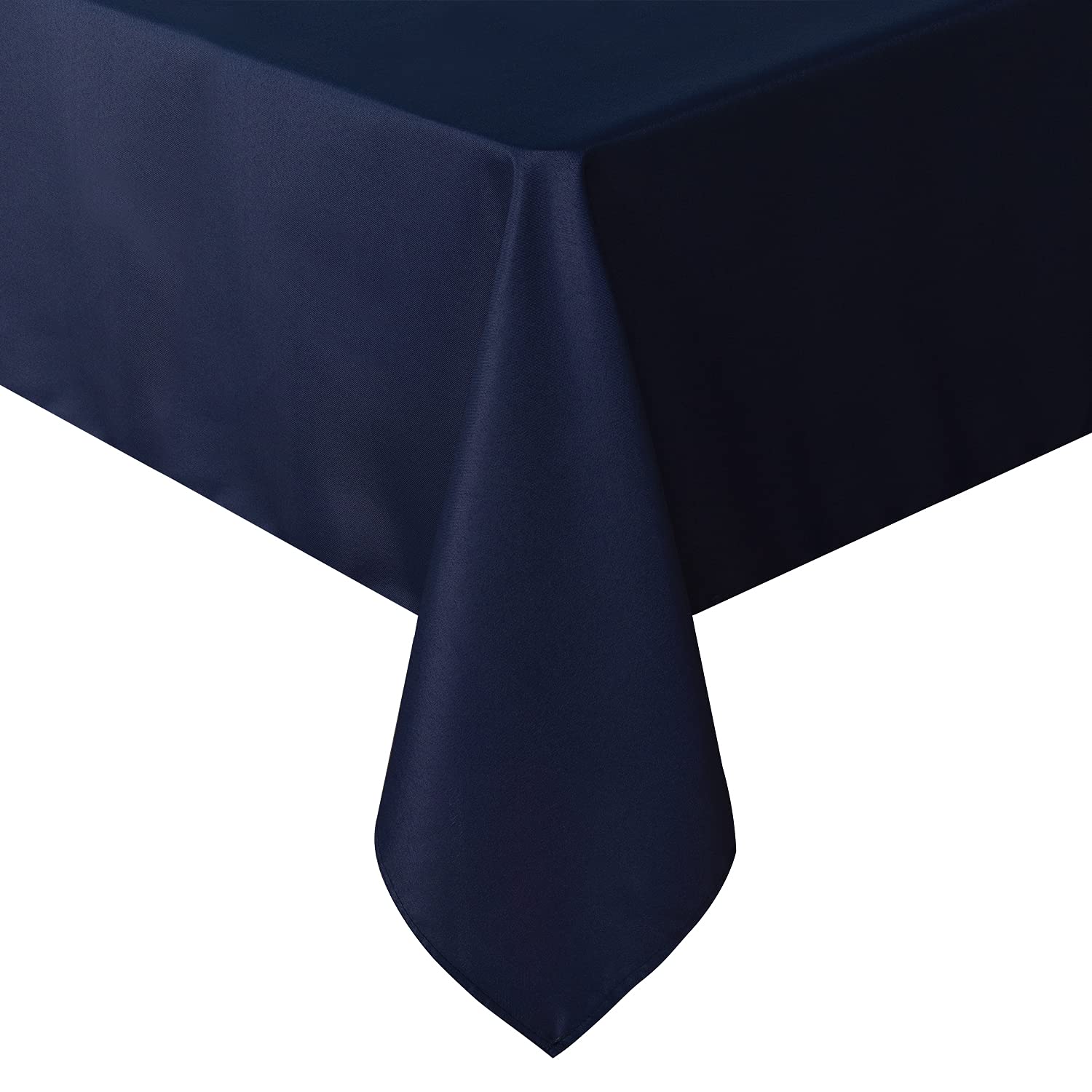 Photo 1 of sancua Rectangle Tablecloth - 70 x 120 Inch - Stain and Wrinkle Resistant Washable Polyester Table Cloth, Decorative Fabric Table Cover for Dining Tables, Buffet Parties and Camping, Navy