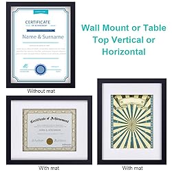 RPJC Document Frame Certificate Frames Made of
