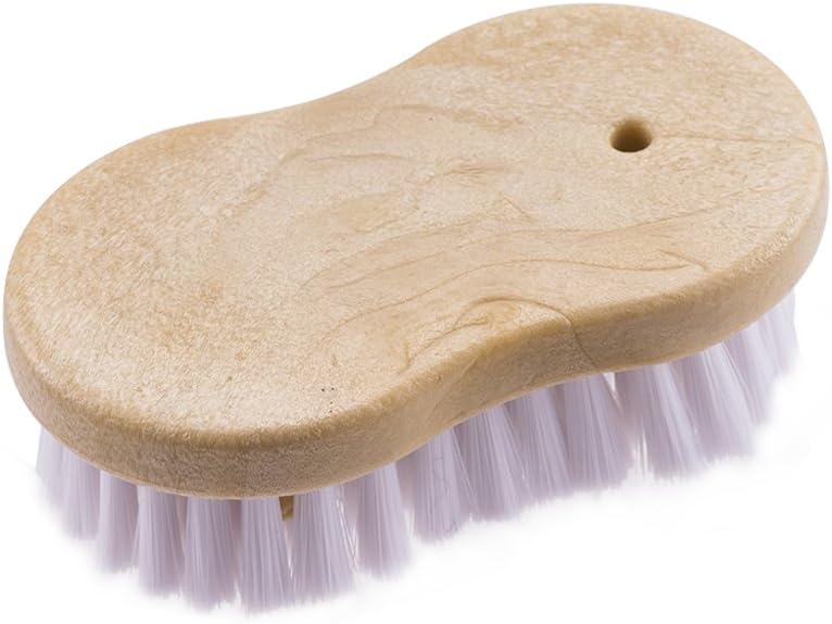 Jacarlife Economy Utility Cleaning Brush- Heavy Duty Scrub Brush With Soft Handle (Peanut shaped) Household Scrub Brush for Cleaning Upholstery Cleaner Car Interior