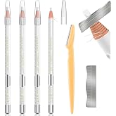 Tattoo Makeup And Microblading Supplies Kit-Permanent Eye Brow Liners For Marking In 5 Colors Waterproof Eyebrow Pencils Peel (white)