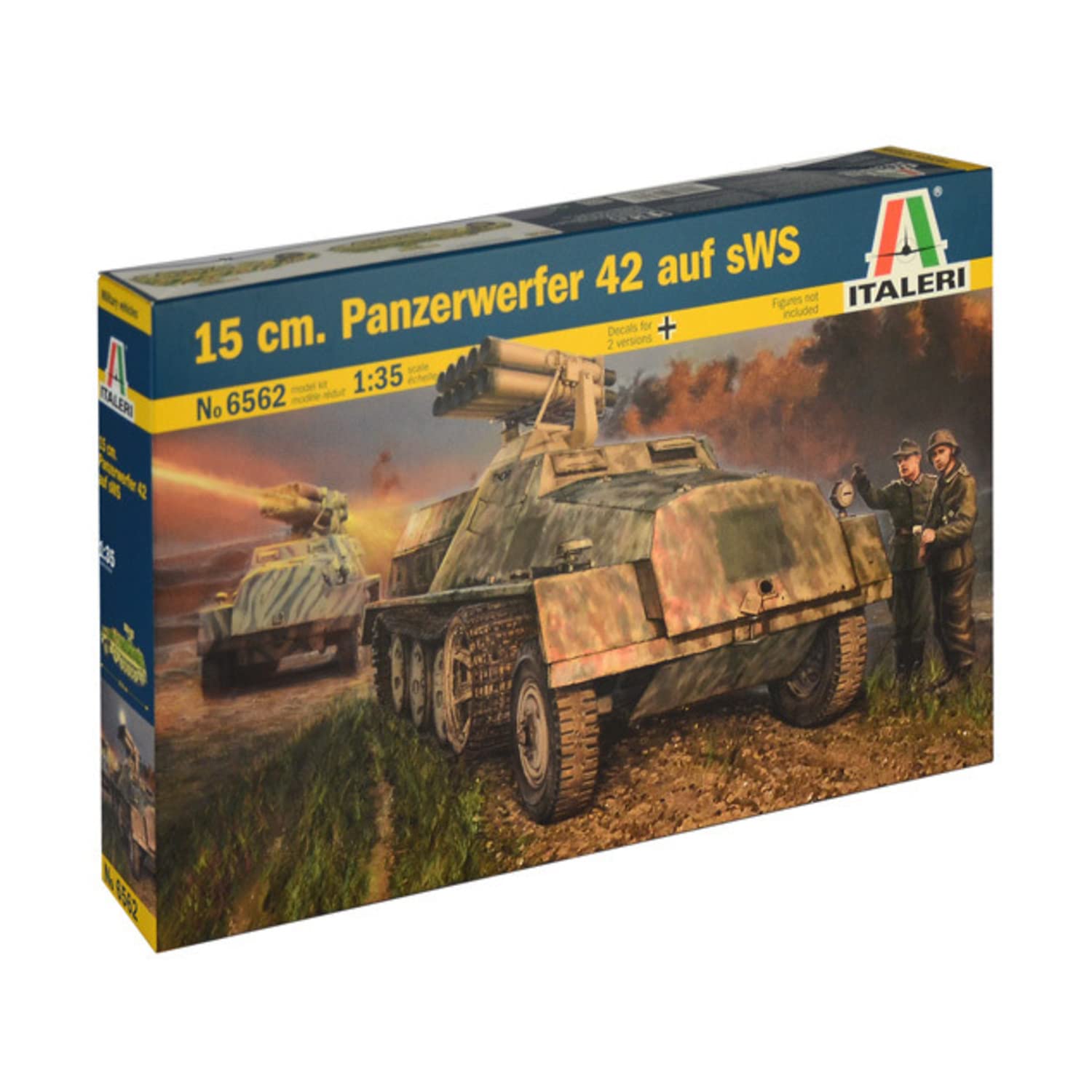 Italeri 6562 Plastic Model to Assemble Military Vehicles World War II 15 cm Panzerwerfer 42 Auf Sws Model Kit 1:35 Scale