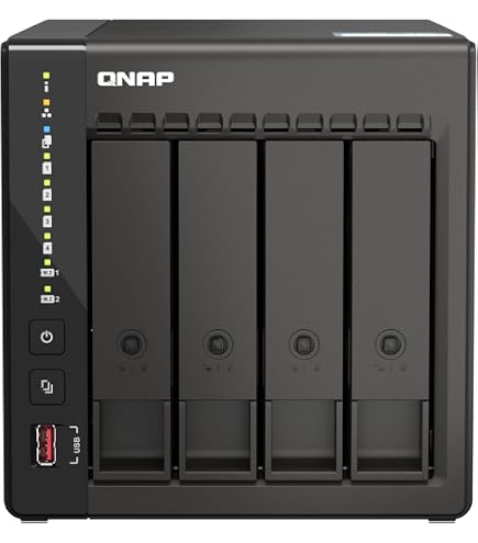 NAS QNAP TS-433-4G 4 Baias Storage em Rede Quad-Core 4GB RAID