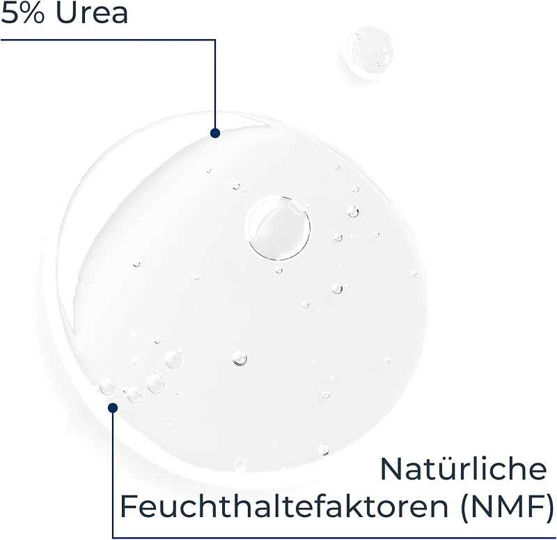 UreaRepair 5% Urea Sanftes Duschgel 400 ml, feuchtigkeitsspendendes Shower Gel reinigt und peelt trockene Haut, reinigende Hautpflege für Gesicht und Körper mit Urea und Panthenol