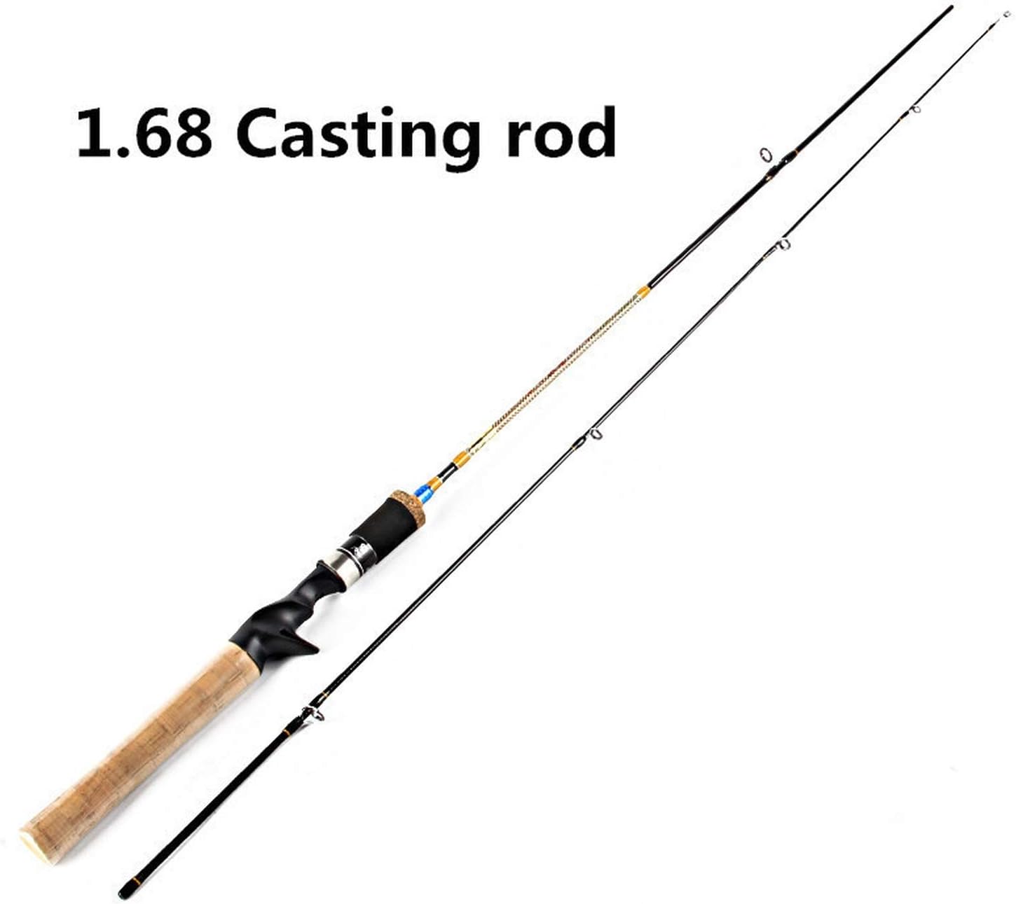 Rivulet Official Store 1.68M/1.8M UL Power Carbon Spinning Fishing Rods 2 Sec Line wt. 3 6lbs Ultralight Carbon Spinning Casting Lure Fishing Rod
