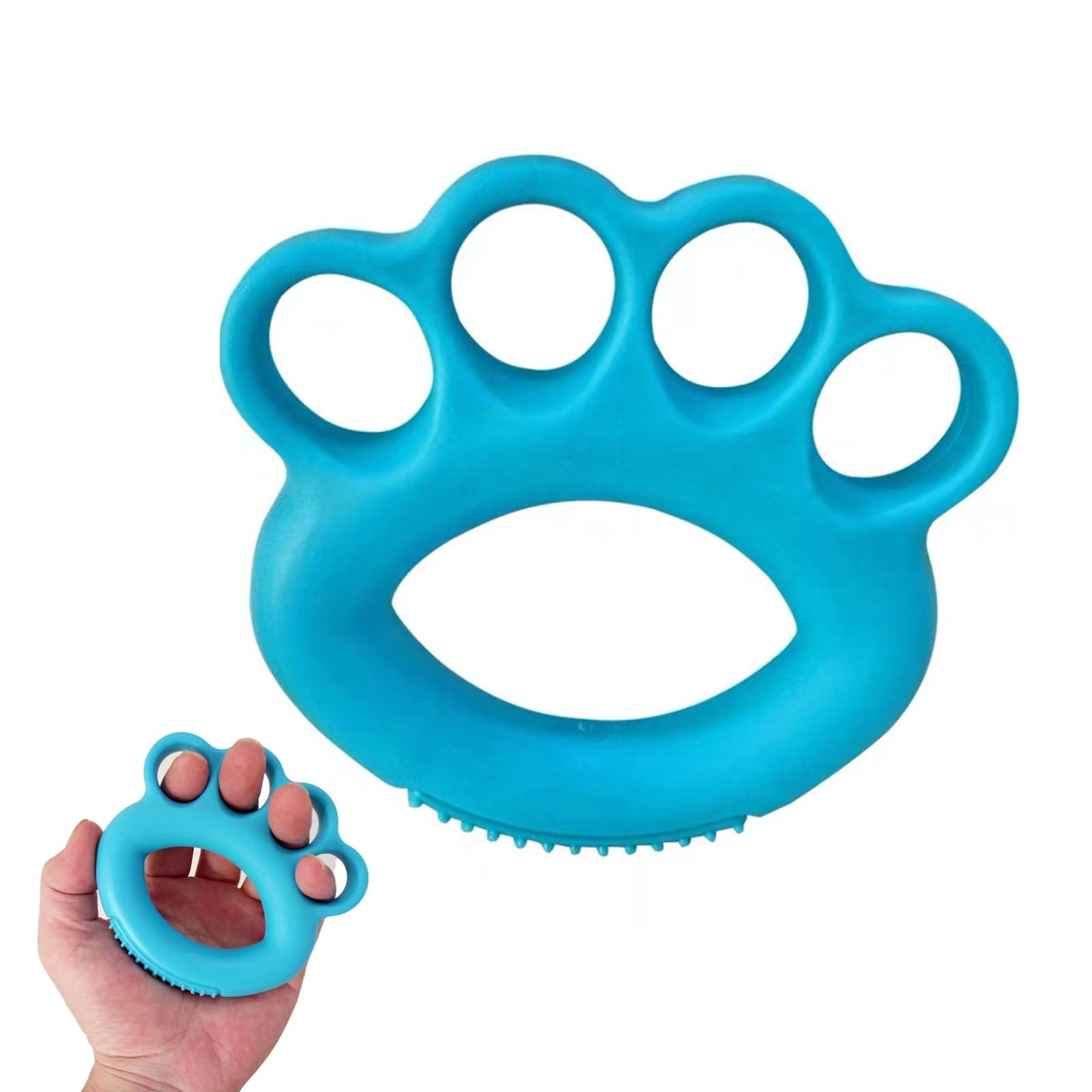 Beticam 2Pcs Stress Balls for Adults Hand Exerciser Grips Strengthener, Silicone Hand Grip Trainer Finger Strengthener Hand Squeeze Ball Kit for Arthritis, Sports Training, Stress Relief(Blue)